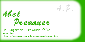 abel premauer business card